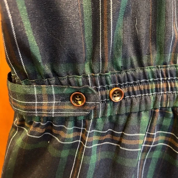 Romperjack men’s size Large one-piece like new condition Navy plaid - Picture 6 of 9